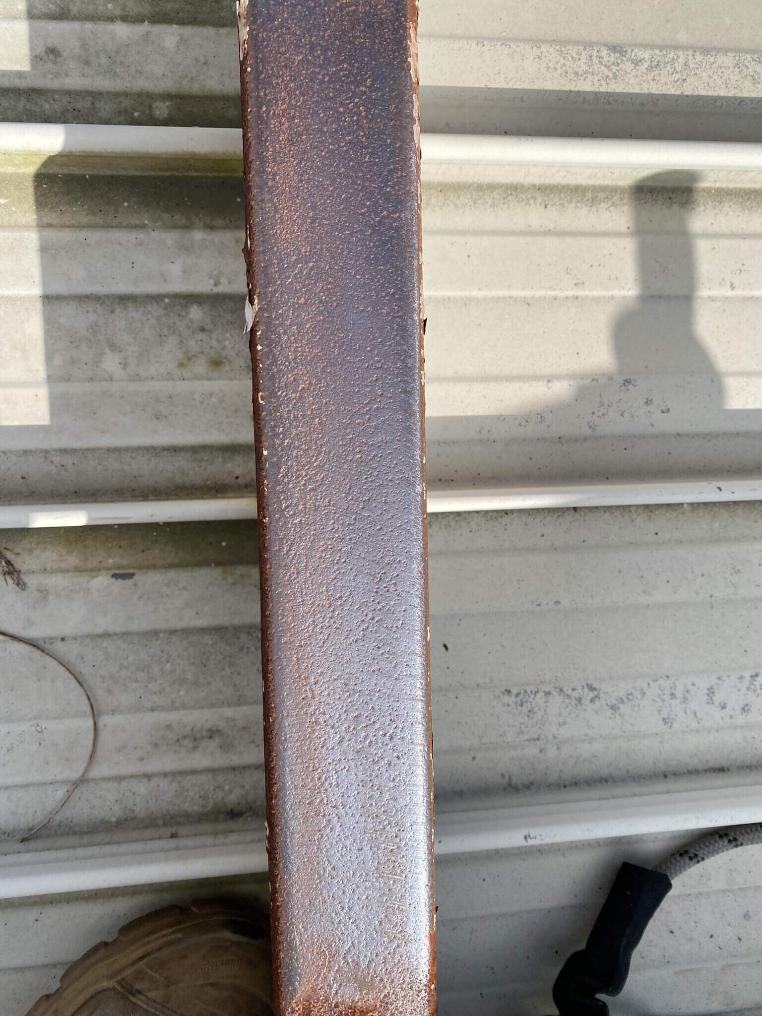 Rusted steel beam